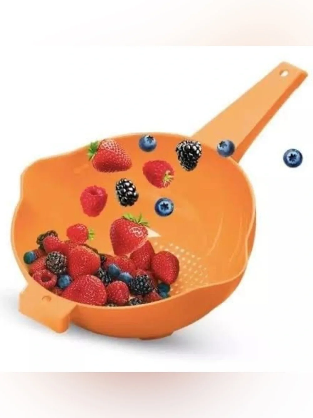 Tupperware   Large Colander Strainer 2 L Orange